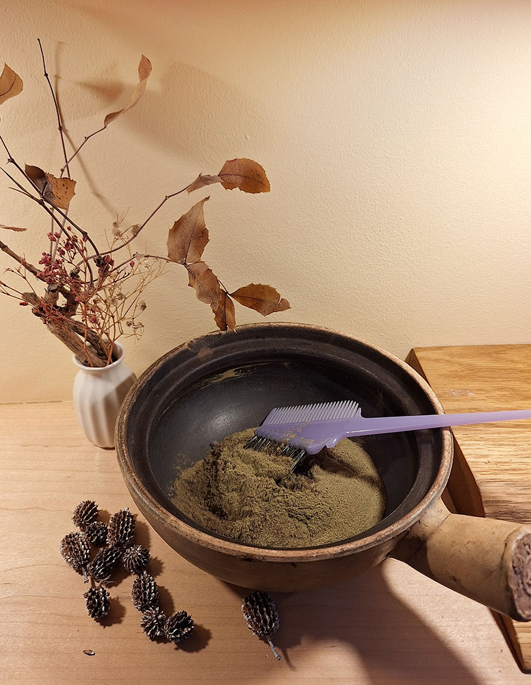 Pflanzenhaarfarbe - 100% natürliche Farbmischung aus Henna, Indigo und Cassia